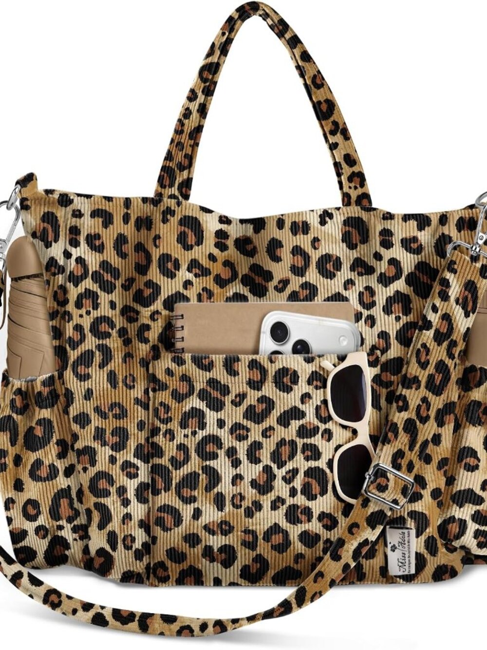 Corduroy Crossbody Tote Bag for Women